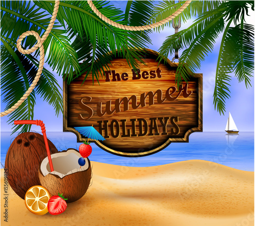 tropical vector background