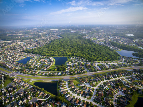 Aerial view of Kissimmee Florida photo