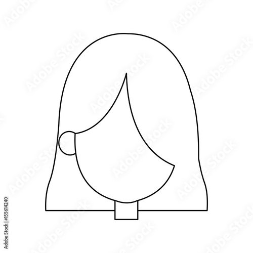 cartoon face of saint virgin mary vector illustration
