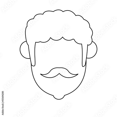 cartoon joseph man father christianity vector illustration
