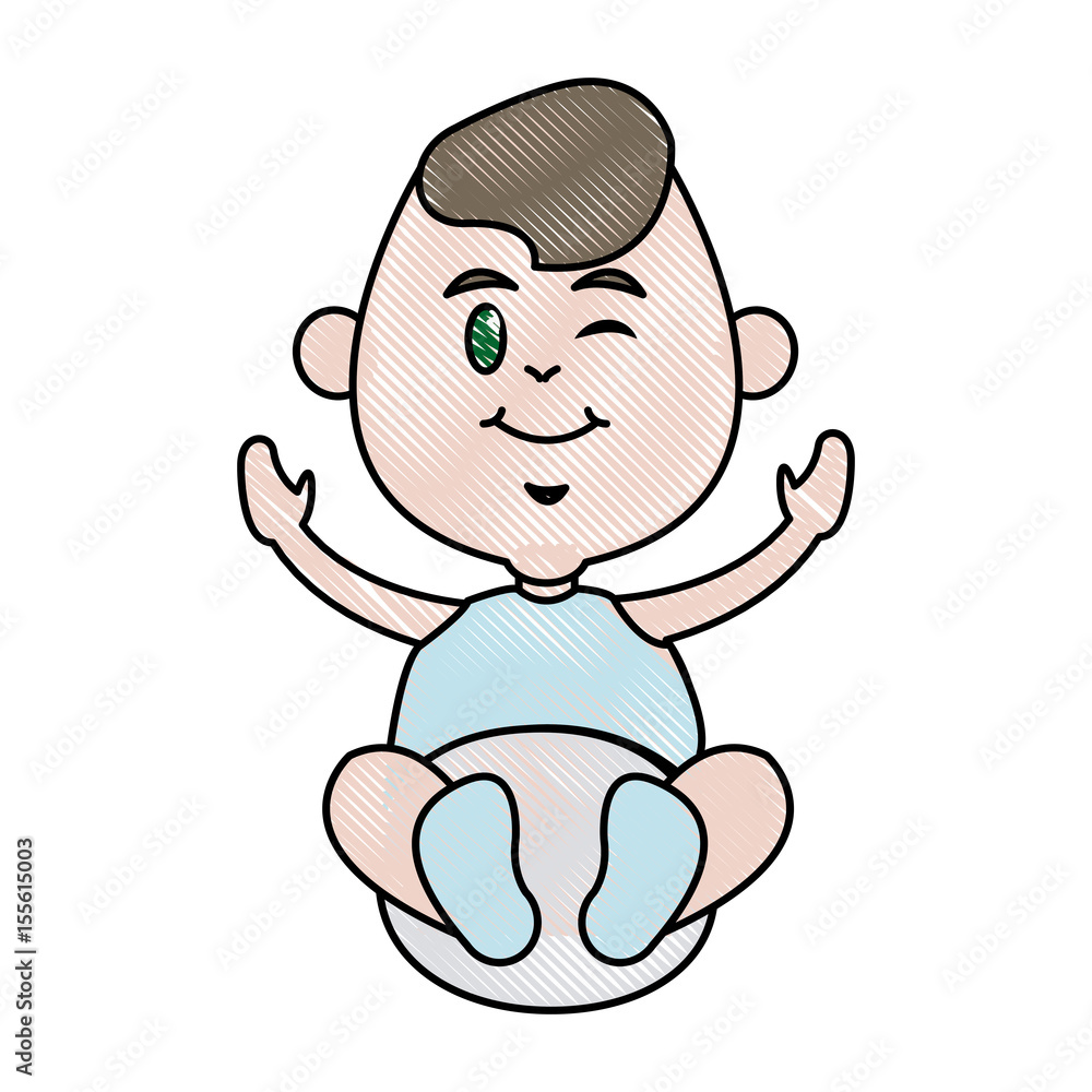 cartoon baby jesus icon. christmas design. vector illustration cartoon baby jesus icon. christmas design. vector illustration
