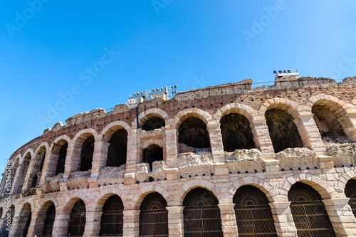 old roman arena, ancient roman ampitheater in Verona, Italy