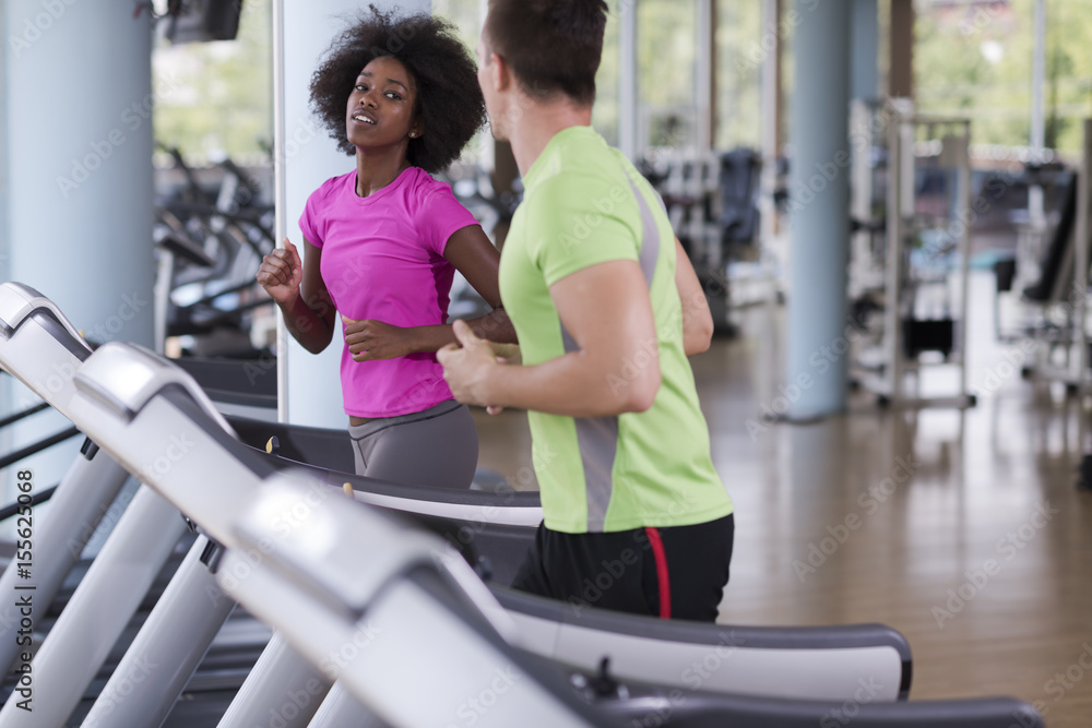 people exercisinng a cardio on treadmill people exercisinng a cardio on treadmill