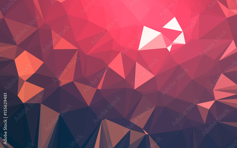 Naklejka premium Abstract low poly background, geometry triangle