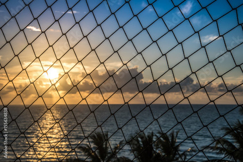 Fenced Miami Beach Sunrise 