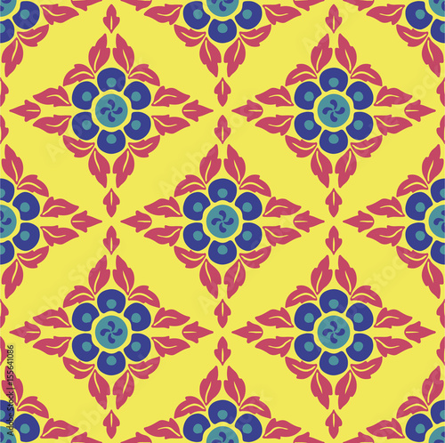 Geometric Flowers Pattern