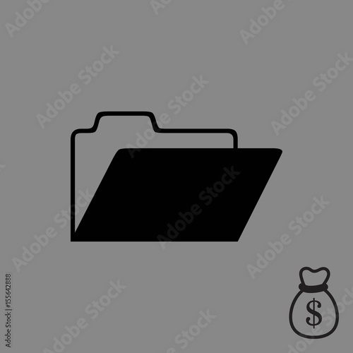 folder icon stock vector illustration flat design