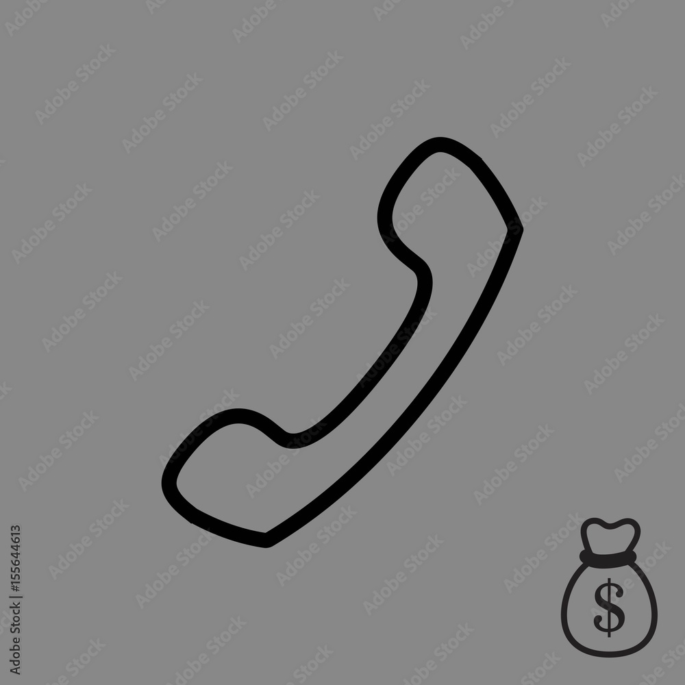 phone icon stock vector illustration flat design