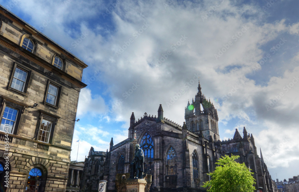 St. Giles Cathedral in Edinburgh, Scotland.