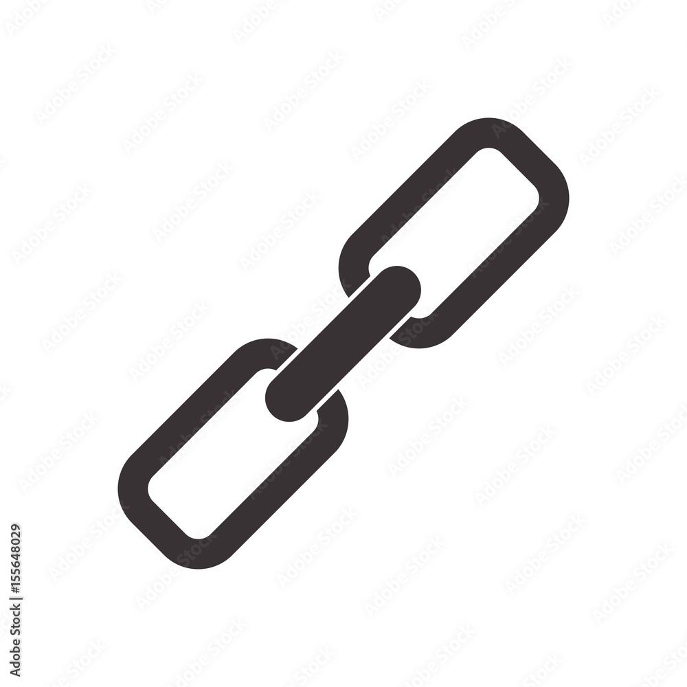 black chain symbol icon design, vector illustration