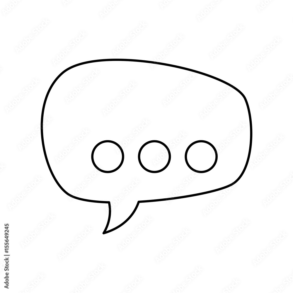 line chat bubbles to message icon, vector illustration line chat bubbles to message icon, vector illustration