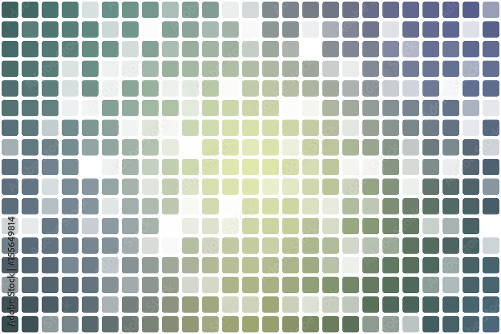 Fototapeta premium Yellow purple grey occasional opacity mosaic over white