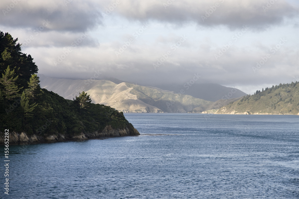 Fototapeta premium Ferry View Picton New Zealand