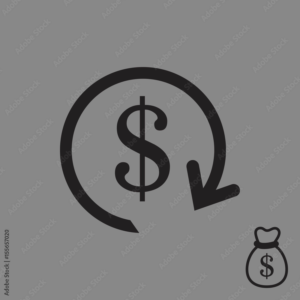 dollar money icon stock vector illustration flat design dollar money icon stock vector illustration flat design