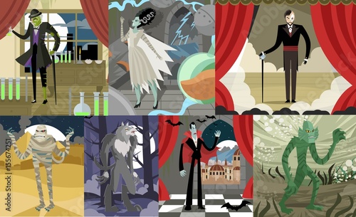 great classic monsters scenes