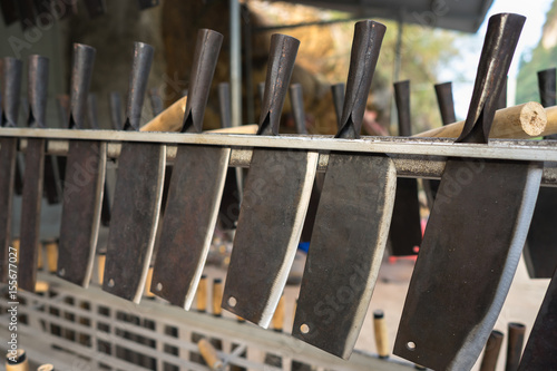 Traditional forge knives in Cao Bang province, Vietnam