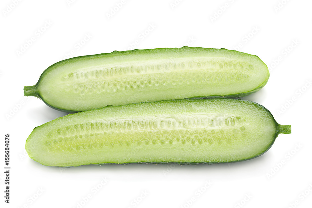 Cucumber vegetable on white Cucumber vegetable on white