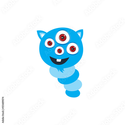 cute adorable scary monster cartoon fictional character
