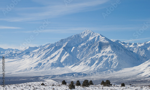 Snowy Sierra Nevada Mountain 