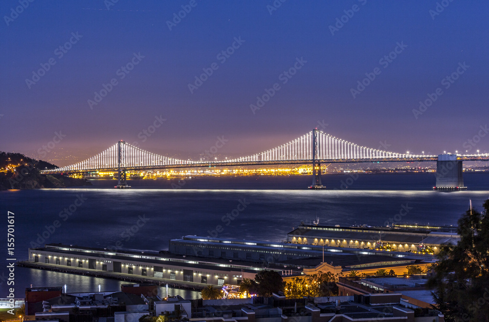 The Bay Bridge from Coit Tower The Bay Bridge from Coit Tower
