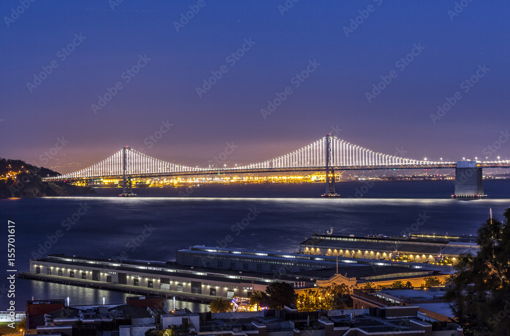 The Bay Bridge from Coit Tower