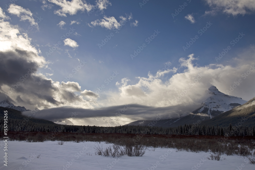 Rocky Mountains in Winter