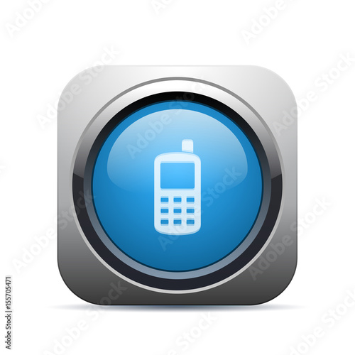 Square Push-Button - Vector