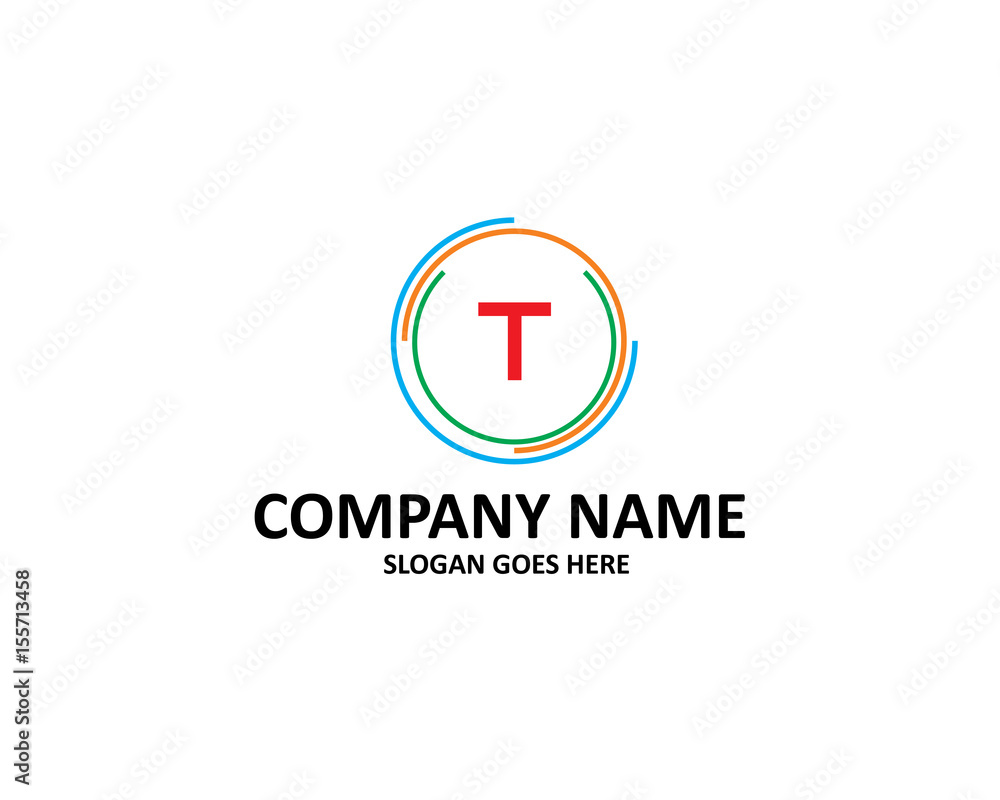 T Letter Circle Logo T Letter Circle Logo