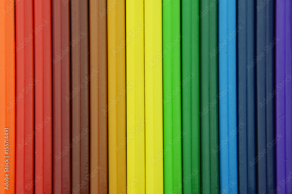 Obraz premium color pencils colorful gradient background