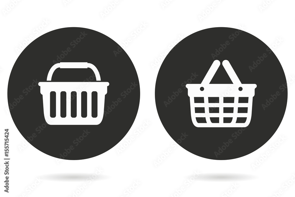 Shopping basket - vector icon. Shopping basket - vector icon.