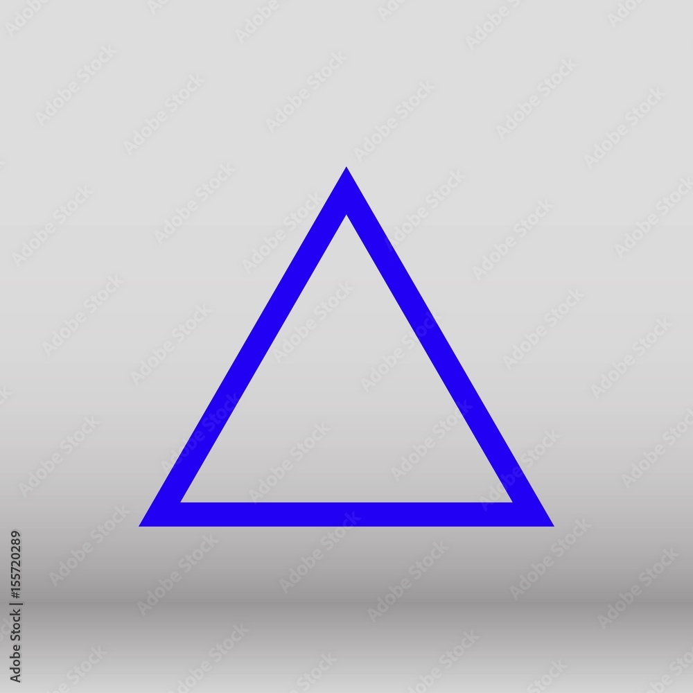 triangle icon vector illustration. Flat design style triangle icon vector illustration. Flat design style