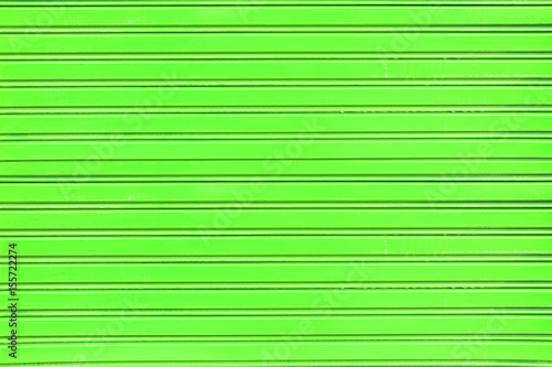 Rolling door or shutter door pattern green color background,
