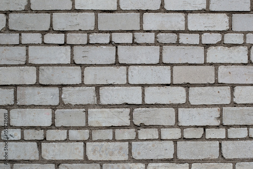 White dirty brick wall texture