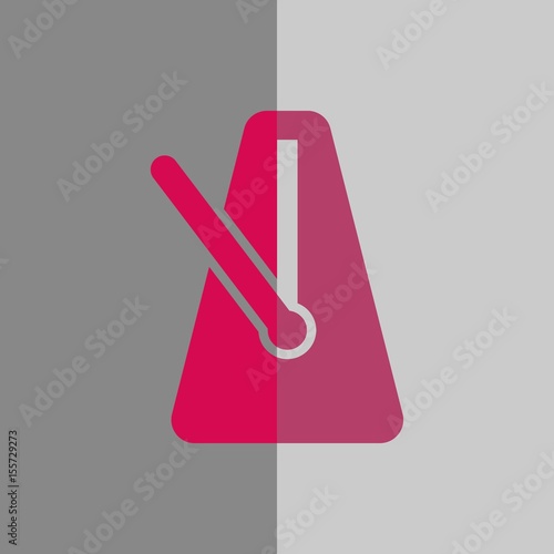 metronome icon stock vector illustration flat design