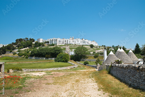 Panoramic view of Locorotondo. Puglia. Italy. 