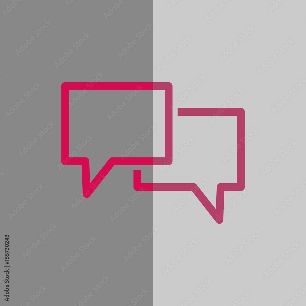 Fototapeta premium Speech Bubbles Icon. Chat pictogram icon stock vector illustration