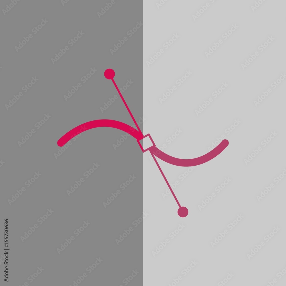 Fototapeta premium Drawing the symbol lines icon