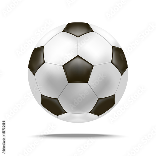 Realistic Detailed Soccer Ball. Vector