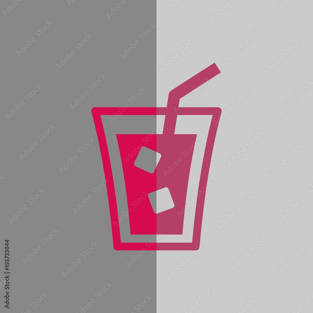 glass of water with ice icon stock vector illustration flat design glass of water with ice icon stock vector illustration flat design