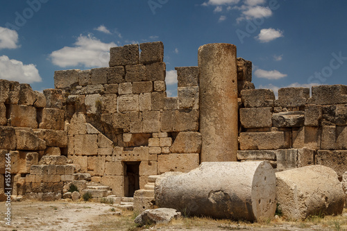 Ruins of the ancient Roman sacred site Baalbek  Lebanon