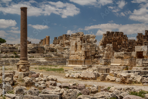 Ruins of the ancient Roman sacred site Baalbek, Lebanon