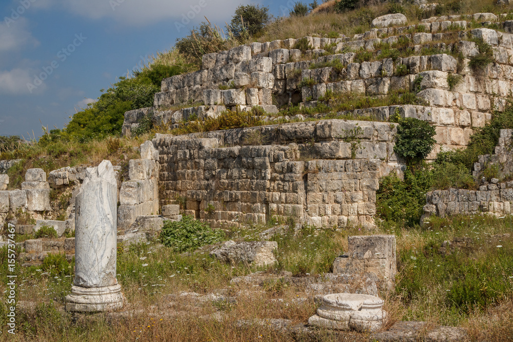 Ruins of Temple of Eshmun near Sidon, Lebanon