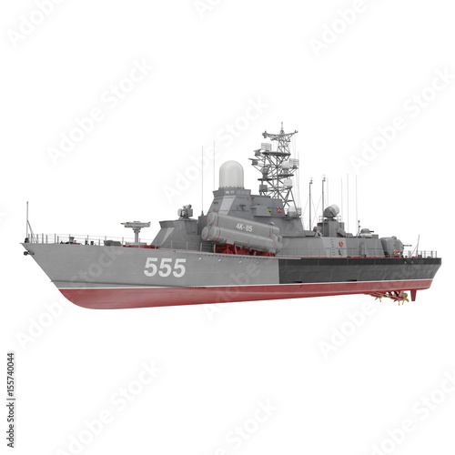 Fotografia Missile Corvettes of the Soviet Navy Nanuchka class Project 1234 on white