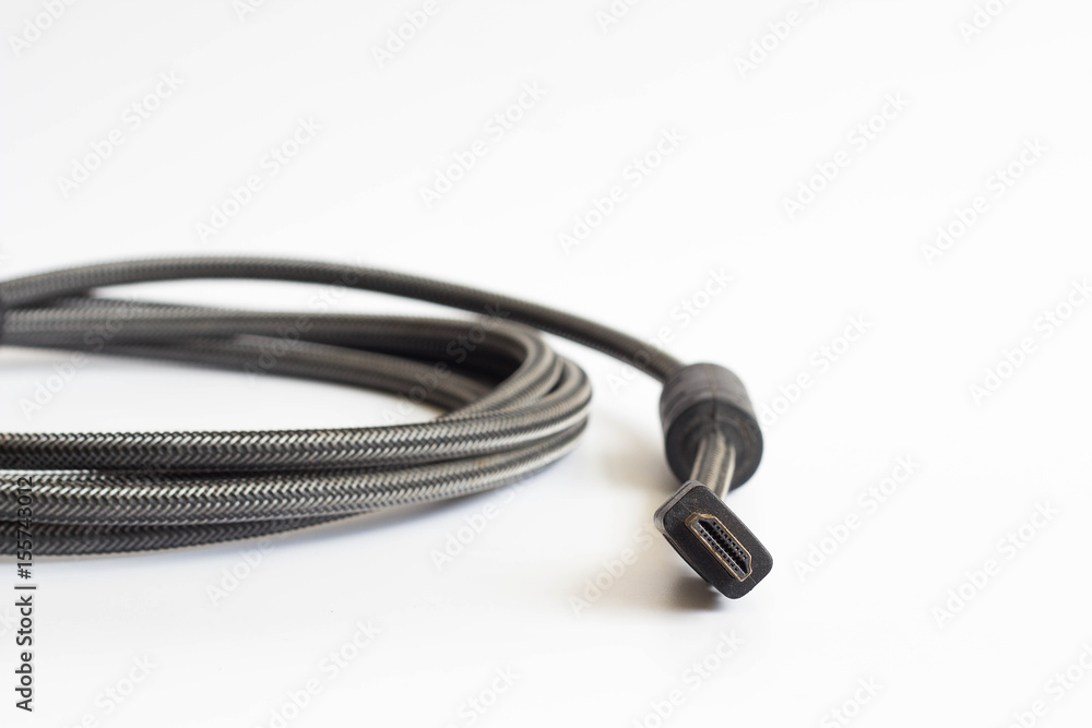 HDMI Cable on isolate background. HDMI Cable on isolate background.