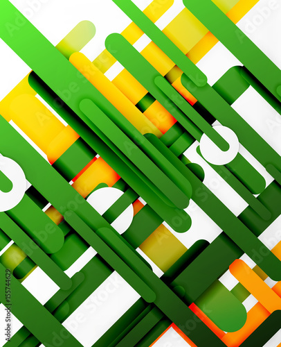 Cut 3d paper color straight lines abstract background