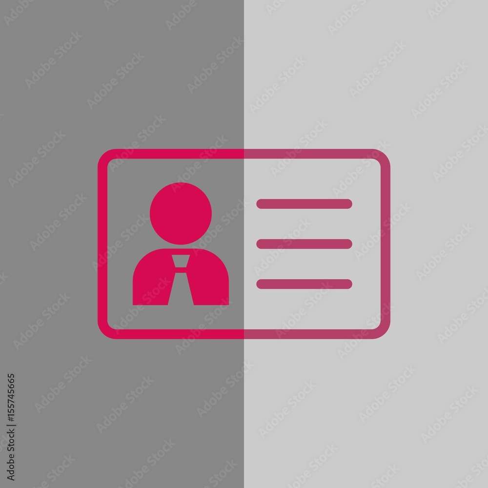 id icon stock vector illustration flat design id icon stock vector illustration flat design