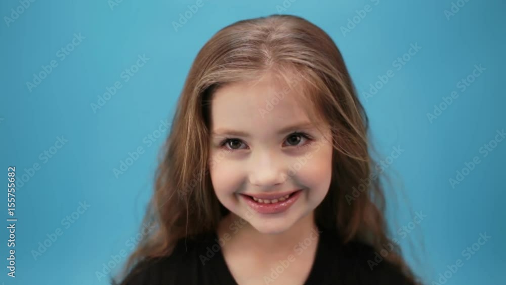 Little cute pretty girl smiles Little cute pretty girl smiles