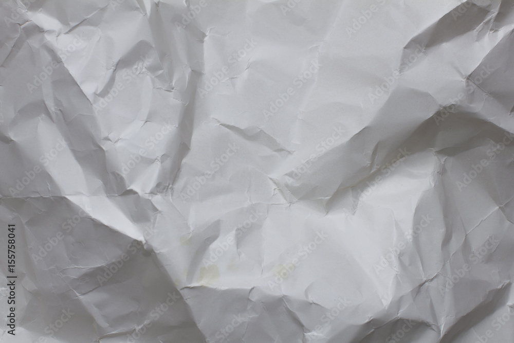 Fototapeta premium zmięty papier biały tekstury