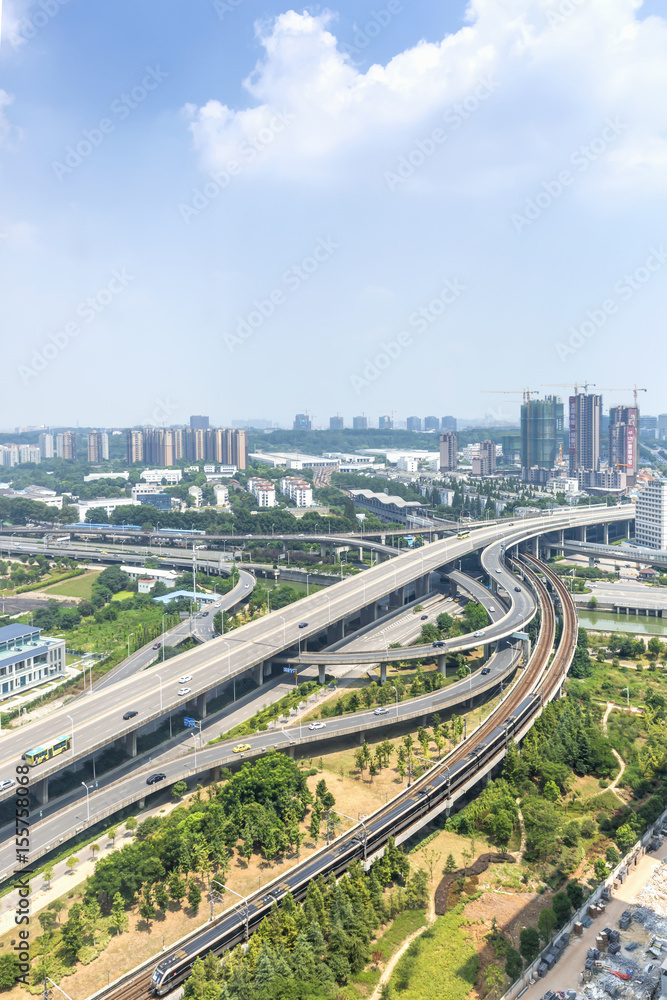 interchange overpass bridge in nanjing