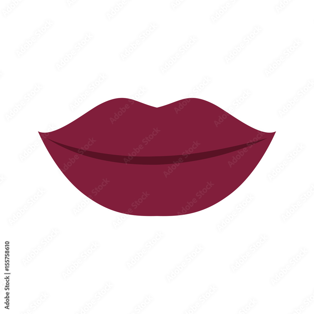 sensual mouth icon over white background. colorful design. vector illustration sensual mouth icon over white background. colorful design. vector illustration